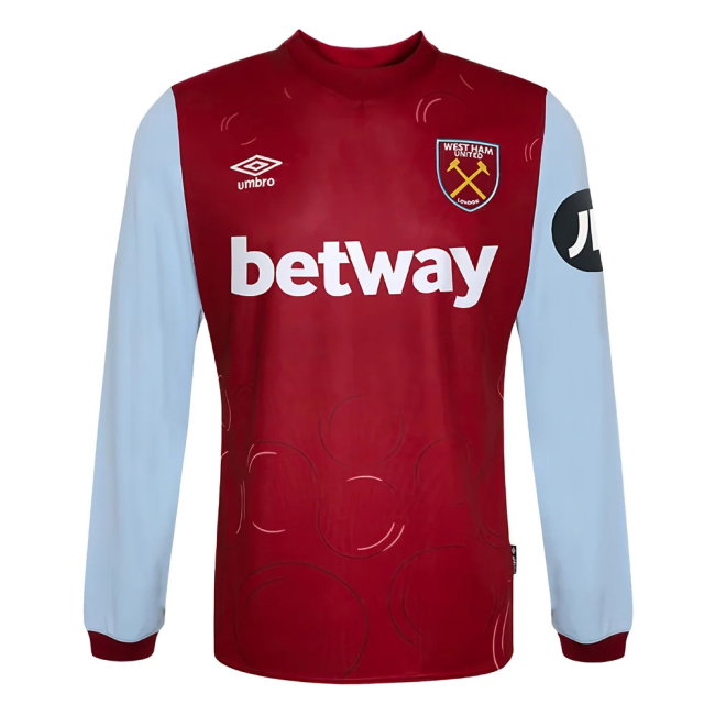 2023-2024 West Ham Long Sleeve Home Shirt (Kudus 14)-SoccerKits Hub | Buy Soccer Jerseys Online